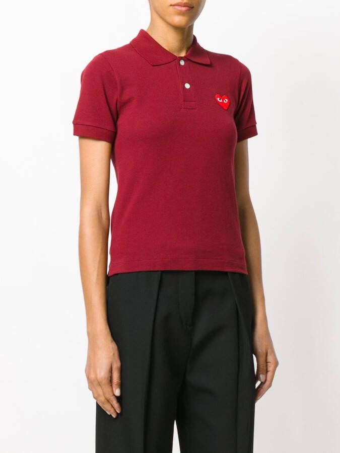 Comme Des Garçons Play poloshirt met logo Rood
