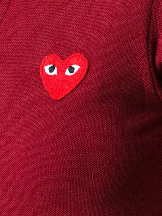 Comme Des Garçons Play poloshirt met logo Rood