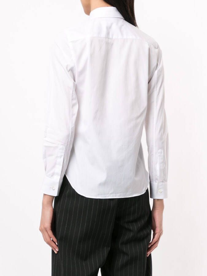 Comme Des Garçons Play Shirt met geborduurd logo Wit