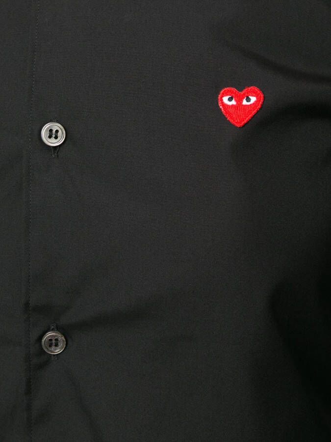 Comme Des Garçons Shirt met geborduurd logo Zwart