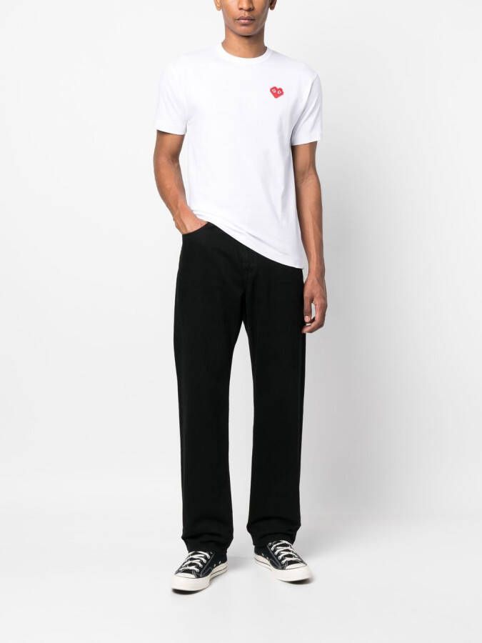Comme Des Garçons Play Katoenen T-shirt Wit