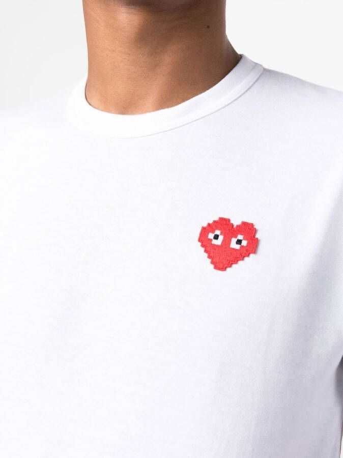 Comme Des Garçons Play Katoenen T-shirt Wit