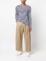 Comme Des Garçons Play Gestreept T-shirt Blauw - Thumbnail 2