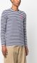 Comme Des Garçons Play Gestreept T-shirt Blauw - Thumbnail 3