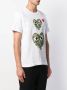 Comme Des Garçons Play T-shirt met camouflage hart Wit - Thumbnail 3