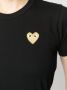 Comme Des Garçons Play T-shirt met geborduurd hart Zwart - Thumbnail 5