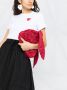 Comme Des Garçons Play T-shirt met geborduurde harten Wit - Thumbnail 5