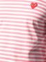 Comme Des Garçons Play T-shirt met gestreept logo Roze - Thumbnail 5