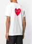 Comme Des Garçons Play T-shirt met hart logo Wit - Thumbnail 4
