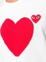 Comme Des Garçons Play T-shirt met hart logo Wit - Thumbnail 5