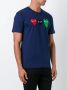 Comme Des Garçons Play T-shirt met hartjesprint Blauw - Thumbnail 3