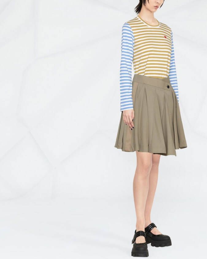 Comme Des Garçons Play T-shirt met hartpatch Blauw
