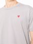 Comme Des Garçons Play T-shirt met hartpatch Grijs - Thumbnail 5