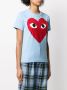 Comme Des Garçons Play T-shirt met hartprint Blauw - Thumbnail 3