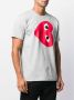 Comme Des Garçons Play T-shirt met hartprint Grijs - Thumbnail 3