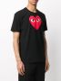 Comme Des Garçons Play T-shirt met hartprint Zwart - Thumbnail 3