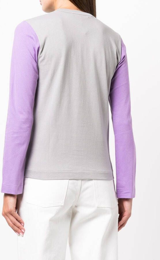 Comme Des Garçons Play Tweekleurige trui Grijs