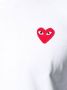 Comme Des Garçons Play T shirt met logoplakkaat katoen XXL Wit - Thumbnail 5