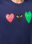 Comme Des Garçons Play T-shirt met logoprint Blauw - Thumbnail 5