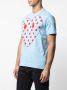 Comme Des Garçons Play T-shirt met logoprint Blauw - Thumbnail 3