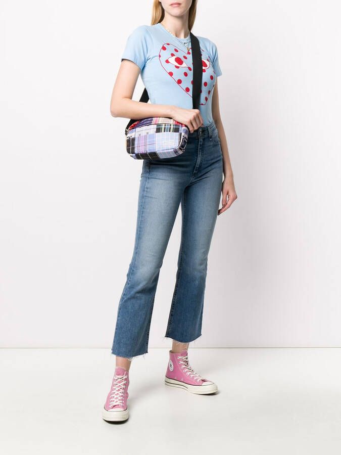 Comme Des Garçons Play T-shirt met logoprint Blauw