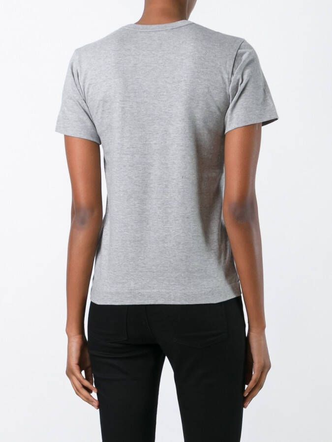 Comme Des Garçons Play T-shirt met logoprint Grijs