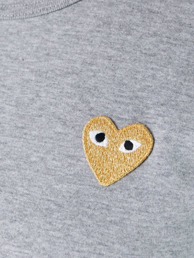 Comme Des Garçons Play T-shirt met logoprint Grijs