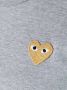 Comme Des Garçons Play T-shirt met logoprint Grijs - Thumbnail 5
