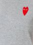 Comme Des Garçons Play T-shirt met logoprint Grijs - Thumbnail 5