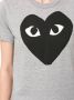 Comme Des Garçons Play T-shirt met logoprint Grijs - Thumbnail 5