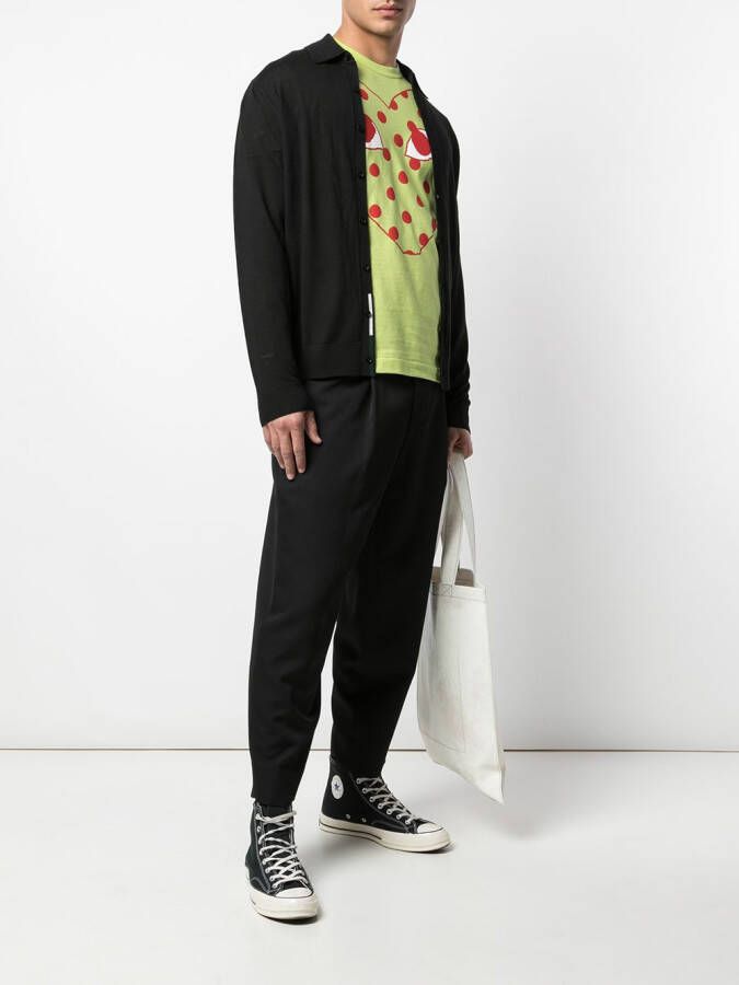 Comme Des Garçons Play T-shirt met logoprint Groen
