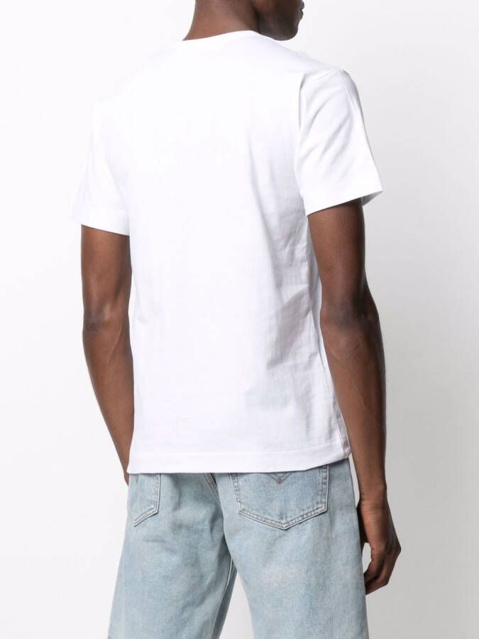 Comme Des Garçons Play T-shirt met logoprint Wit