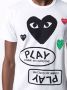 Comme Des Garçons Play T shirt met logoprint heren katoen XXL Wit - Thumbnail 5