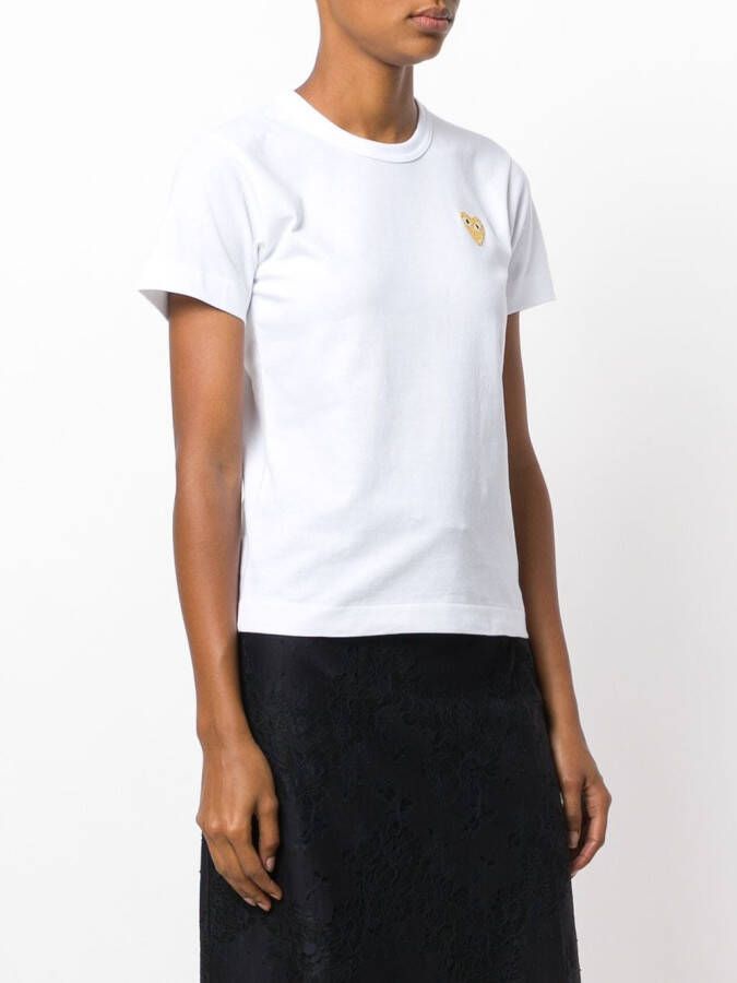 Comme Des Garçons Play T-shirt met logoprint Wit