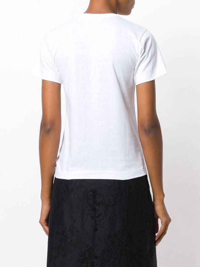 Comme Des Garçons Play T-shirt met logoprint Wit