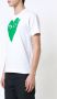 Comme Des Garçons Play T-shirt met logoprint Wit - Thumbnail 3
