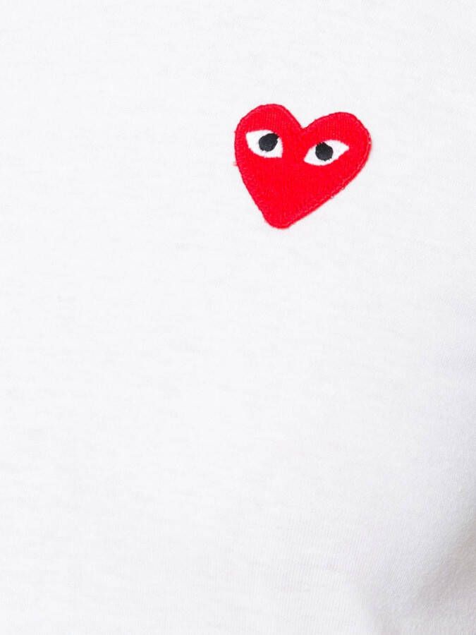 Comme Des Garçons Play T-shirt met logoprint Wit
