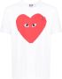 Comme Des Garçons Play T-shirt met logoprint Wit - Thumbnail 2