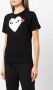 Comme Des Garçons Play T-shirt met logoprint Zwart - Thumbnail 3