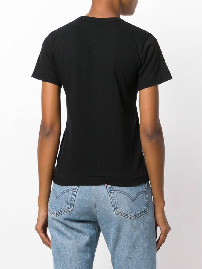 Comme Des Garçons Play T-shirt met logoprint Zwart