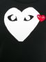 Comme Des Garçons Play T-shirt met logoprint Zwart - Thumbnail 5
