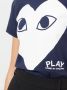 Comme Des Garçons Play T-shirt met print Blauw - Thumbnail 5