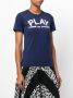 Comme Des Garçons Play slim fit logo T-shirt Blauw - Thumbnail 3