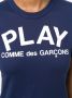 Comme Des Garçons Play slim fit logo T-shirt Blauw - Thumbnail 5
