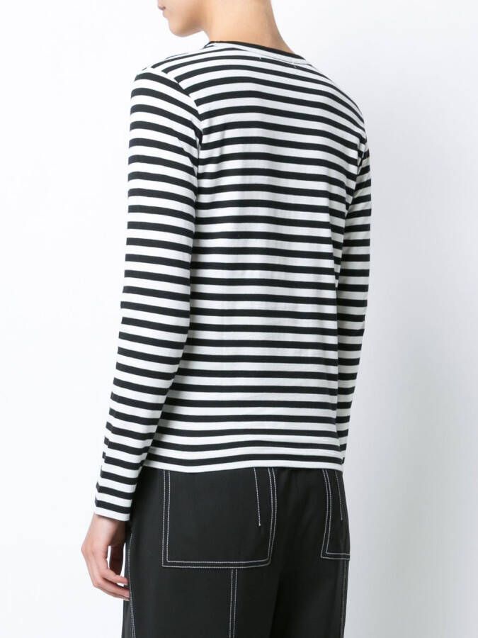 Comme Des Garçons Play Top met lange mouwen Zwart