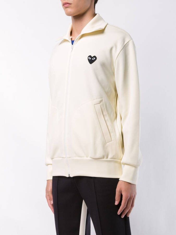 Comme Des Garçons Play trainingsjack met heart logo Beige