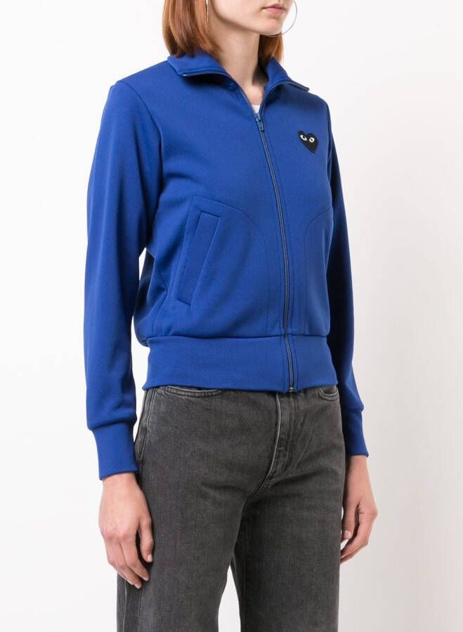 Comme Des Garçons Play Trainingsjack met logopatch Blauw