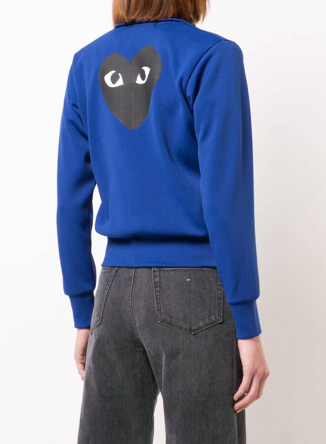 Comme Des Garçons Play Trainingsjack met logopatch Blauw