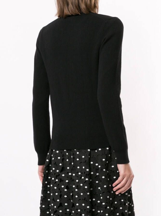Comme Des Garçons Play Trui met geborduurd logo Zwart
