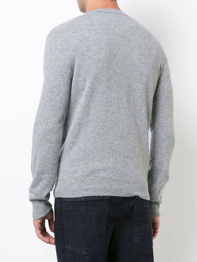 Comme Des Garçons Play trui met v-hals en wit hart Grijs